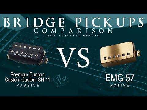 Seymour Duncan CUSTOM CUSTOM SH-11 vs EMG 57 - Bridge Pickup Guitar Tone Comparison Demo