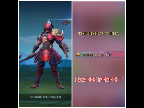 cara menggunakan hero alpha dan item || alpha savege perfect