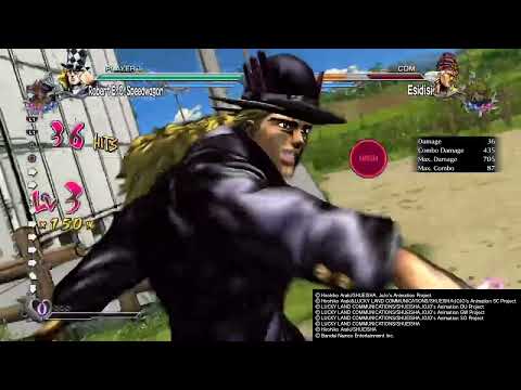 JoJo All Star Battle R Speedwagon 723dmg combo (Speedwagon has "No Damage"