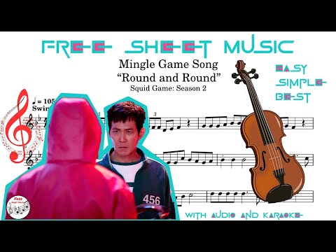 SQUID GAME 2 - Mingle Game Song “Round and Round” - violin sheet music