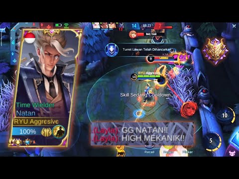 NATAN GOLD LANE BEST BUILD & EMBLEM AFTER REVAMP UPDATE NERF 2021 | TOP GLOBAL NATAN | MLBB