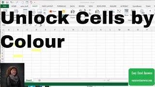 Unlock cells of a colour in Excel using VBA