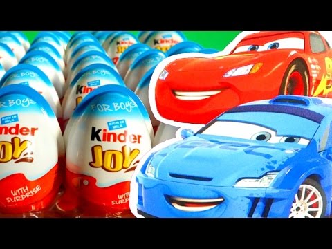 킨더 조이 24알 자동차 카즈 알까기, kinder cars pixar 24 eggs unboxing