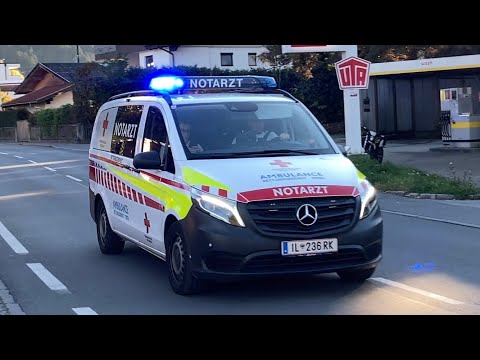 NEF + RTW ÖRK Innsbruck (RD 11-236 + RD 13-393) - Einsatzfahrt