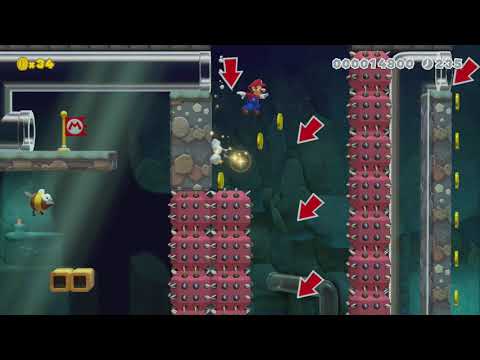 Super Wall Rider Ft. Butt Slams by FouR LeaF - Super Mario Maker 2 - No Commentary 1by