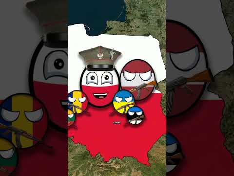 Enemies and Best Friends of Poland Countryball #shorts #viral #countryballs