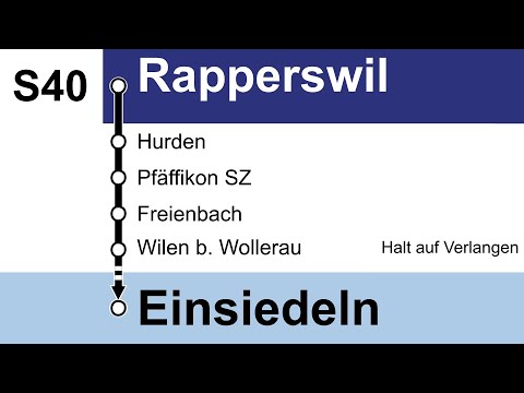 SOB Ansagen » S40 Rapperswil — Einsiedeln | SLBahnen