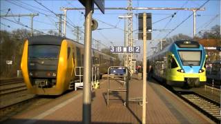 preview picture of video 'Elektrische Triebwagen ET 12 van de Westfalenbahn in Bad Bentheim'