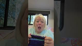 10 minute a day knit challenge- day 4 purple project