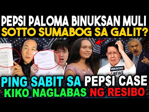 SOTTO NATARANTA DAHIL SA PEP$I PALOMA BINUKSAN MULI? PING LACSON DINAWIT SA USAPIN NG KASONG PEP$I
