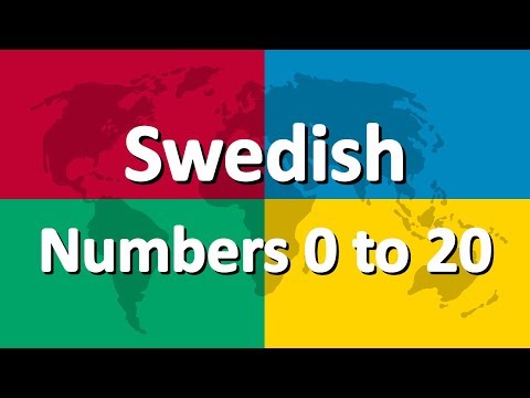 Learn Swedish part 4 | Numbers 0 to 20