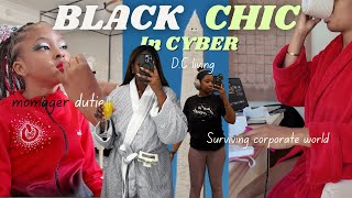 a week in my life as a Cyber Engineer 👩🏽💻 |working in D.C, new wellnes habits,traveling +cheer mom