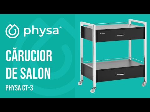 video - Cărucior de salon - 2 sertare - 62 x 38 x 86.5 cm