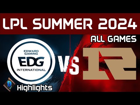 EDG vs RNG Highlights ALL GAMES LPL Summer 2024 EDward Gaming vs Royal Never Give Up by Onivia