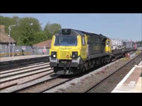 Freight trains at Oxford & Didcot parkway 15th May 2018