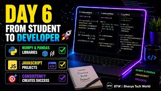 Day 6 of My coding journey| NumPy, Pandas & JavaScript Projects