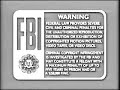 1991 Disney FBI Warning Screens Gray Variant