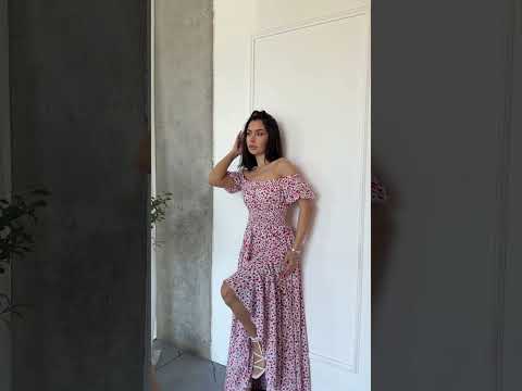 Летнее платье в пол с юбкой-клёш Есфирь