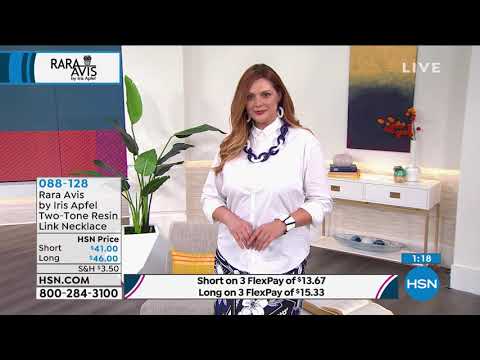 Rara Avis by Iris Apfel – Kurze zweifarbige Gliederkette