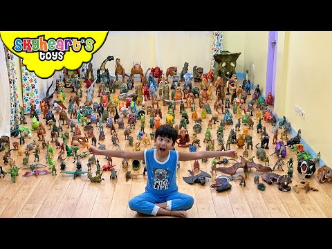 Dinosaur Toys Huge Collection Part 1 - Skyheart Trex for kids jurassic world