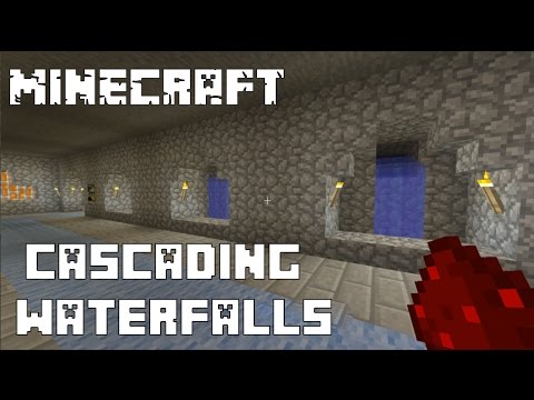 Minecraft Cascading Redstone Waterfall Tutorial