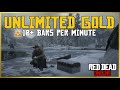 Easy 10 gold bars per minute! Red Dead Online Gold Glitch
