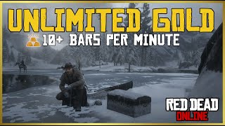 Easy 10 gold bars per minute! Red Dead Online Gold Glitch
