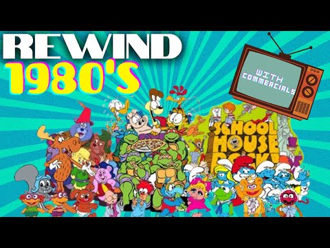 REWIND Saturday Morning Cartoons 1980s NOSTALGIA with Commercials