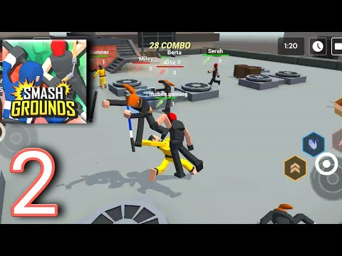 Smash Grounds - epic ragdoll battle - Gameplay Walkthrough part 2, Campaign+Quickpvp (iOS, Android)