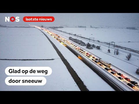 Winters weer leidt tot ongelukken en drukte in het verkeer