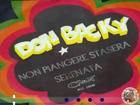 Don Backy   Non piangere stasera KARAOKE FAIR USE