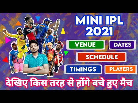 IPL 2021 - Mini IPL Venue , Schedule & Dates | Cricket Fatafat | EP 292 | MY Cricket Production