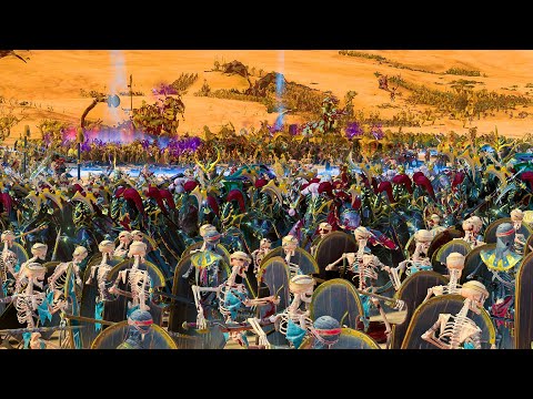 DARK ELVES Vs TOMB KINGS - Total War: Warhammer 3