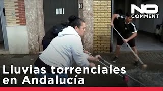 1 herido, suspendidos los servicios de tren por lluvias torrenciales en Andalucía