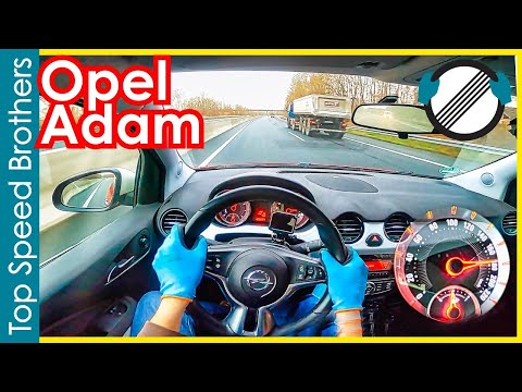 Opel Adam 1.2 ecoFLEX 69ps (2013) AUTOBAHN POV TOP SPEED 🚀