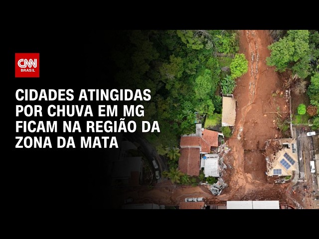 Chuvas em MG: Cidades atingidas ficam na região da Zona da Mata | CNN PRIME TIME