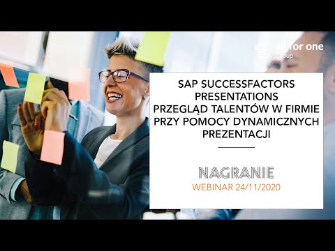 SAP SuccessFactors Presentations – przegląd talentów w firmie przy pomocy dynamicznych prezentacji