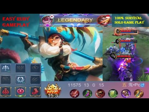 BEST RUBY BUILD 2021 | TOP GLOBAL RUBY GAMEPLAY | MOBILE LEGENDS