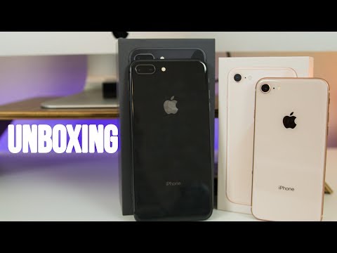 iPhone 8 & 8 Plus Unboxing - Gold & Space Gray!