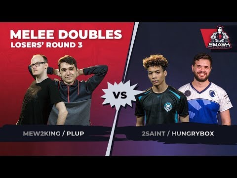 Mew2King/Plup vs 2saint/Hungrybox - Melee Doubles: Losers' Round 3 - Smash Summit 6