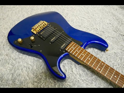 Vintage '80s made Fernandes FST-55 Medium Scale Metallic