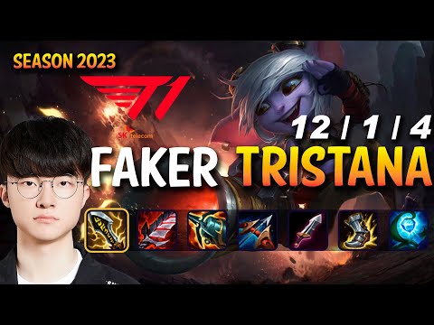 T1 Faker TRISTANA vs ORIANNA Mid - Patch 13.17 KR Ranked