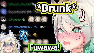 Drunk Cecilia when Fuwawa shows up in her chat:
