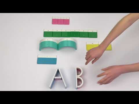 Магнитный конструктор Kid O АБЕТКА (20 блоков) (10454)