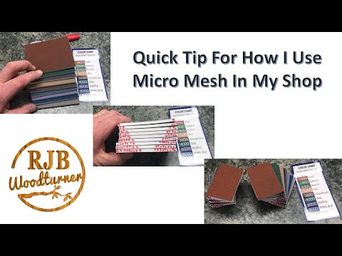 Quick Tip For How I Use Micro Mesh In My Shop