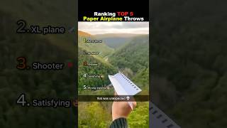 Ranking TOP 5 Paper Airplane Throws 😭😭 #usa
