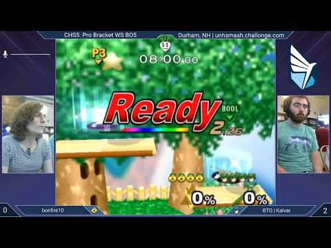 Cold Hard Smash 5 SSBM - bonfire10 (Sheik) vs. Kalvar (Marth) - Melee WSF
