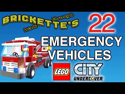 ALL 22 Emergency Vehicles, how to unlock all emergency vehicles in LEGO City Undercover Remastered