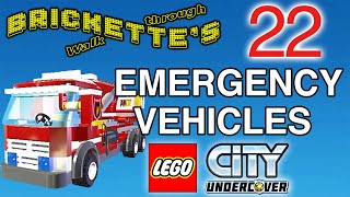 ALL 22 Emergency Vehicles, how to unlock all emergency vehicles in LEGO City Undercover Remastered