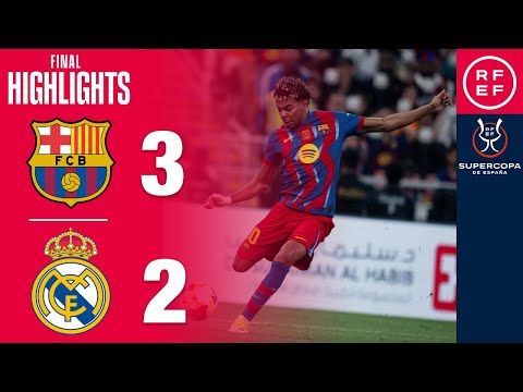 Barcelona vs Real Madrid 3-2 HIGHLIGHTS GOALS | Spanish Super Cup 2026